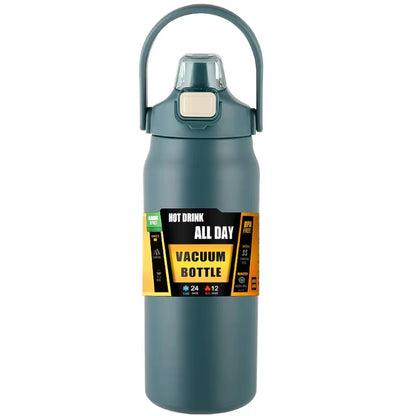 Outdoor Thermos Portable 304 Stainless Steel Thermal Vacuum Flasks Cold and Hot with Straw