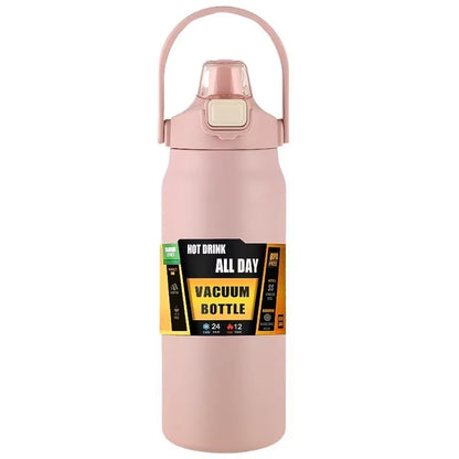 Outdoor Thermos Portable 304 Stainless Steel Thermal Vacuum Flasks Cold and Hot with Straw