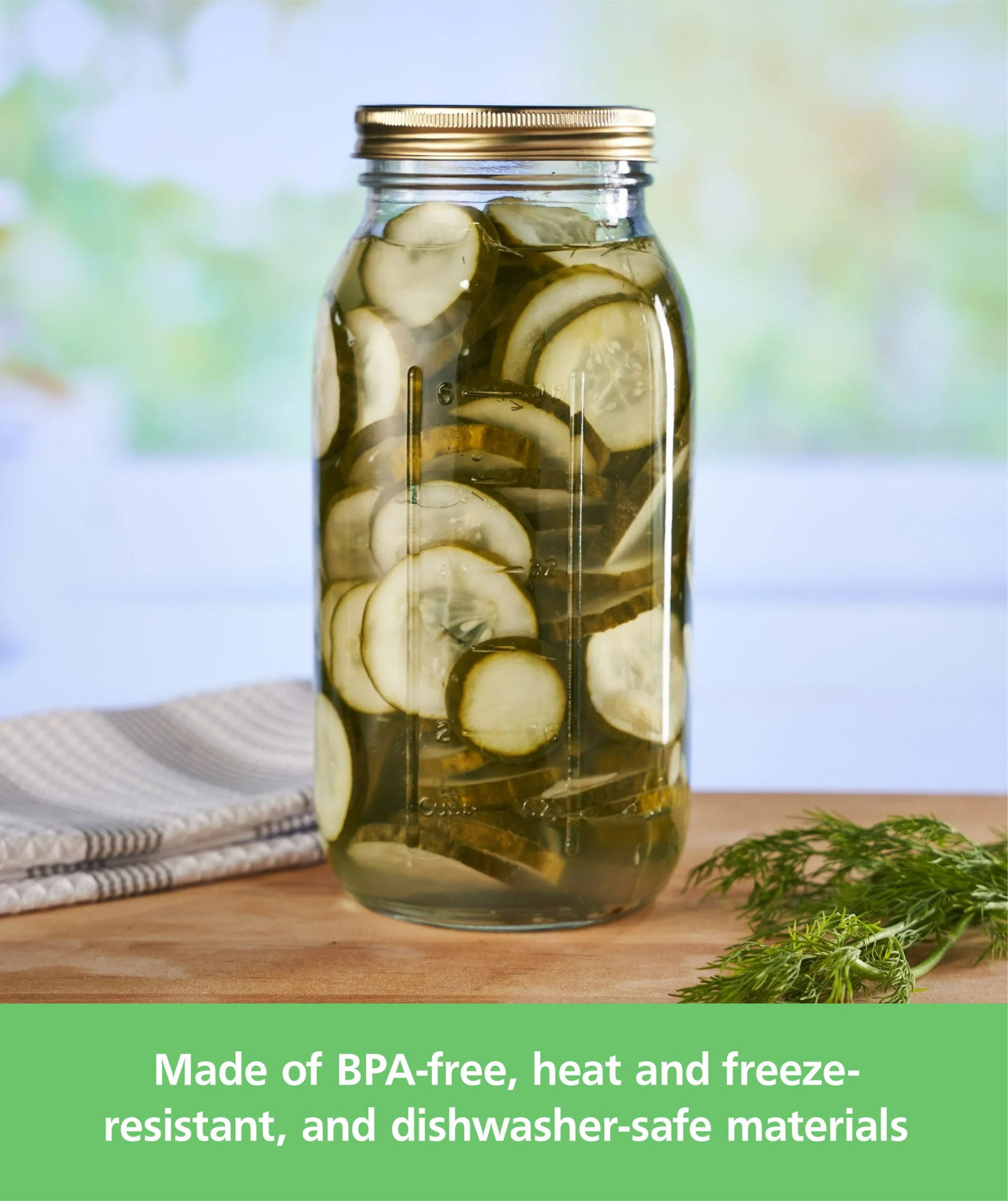 6-Pack Extra Large Glass Jars for Home Canning and Pantry Storage