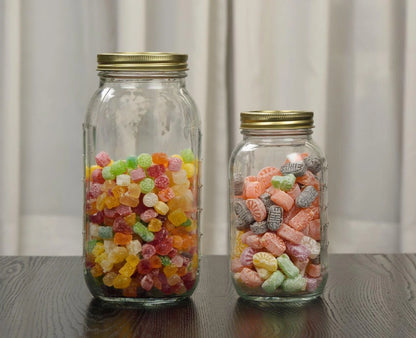 6-Pack Extra Large Glass Jars for Home Canning and Pantry Storage