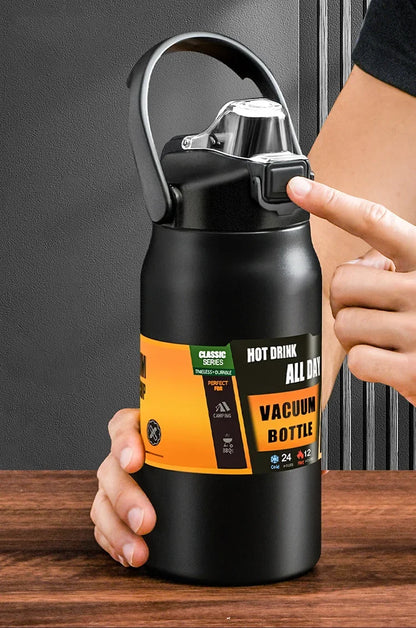 Outdoor Thermos Portable 304 Stainless Steel Thermal Vacuum Flasks Cold and Hot with Straw