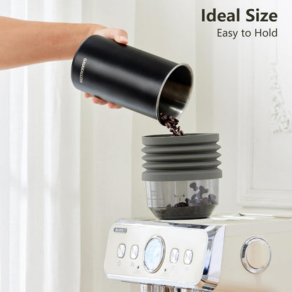 Stainless Steel Airtight Coffee,Vacuum Coffee Canister,for 12Oz, 34 Fl.Oz