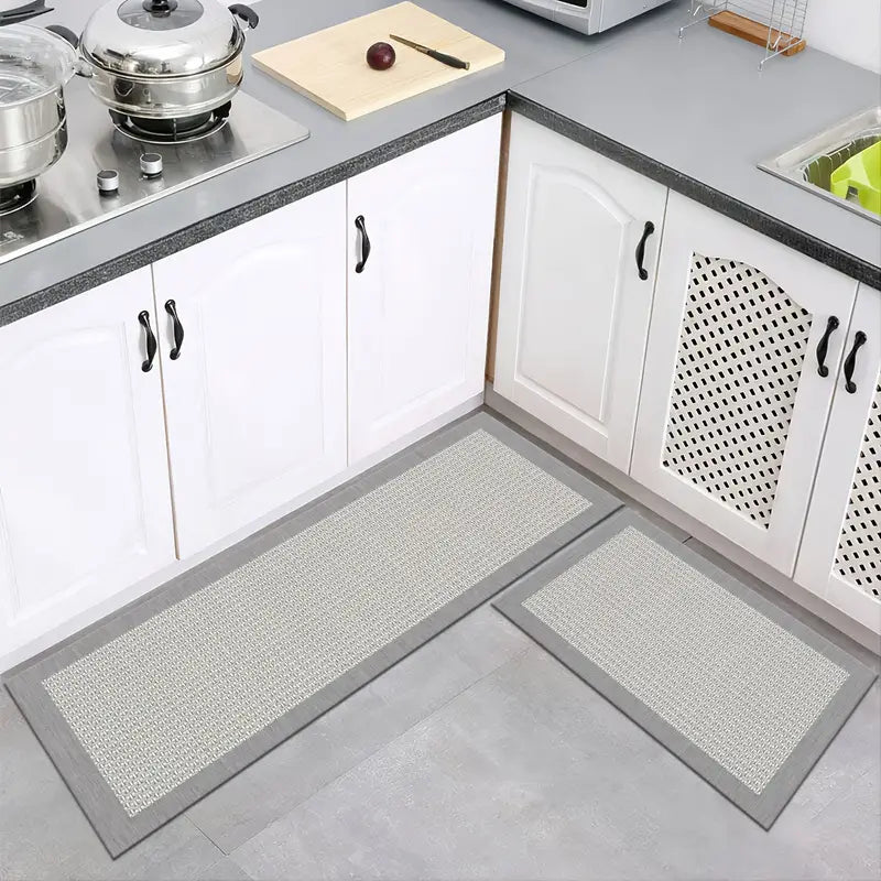 StyleSafe 2-Piece Kitchen Mats Set, Non-Slip & Waterproof