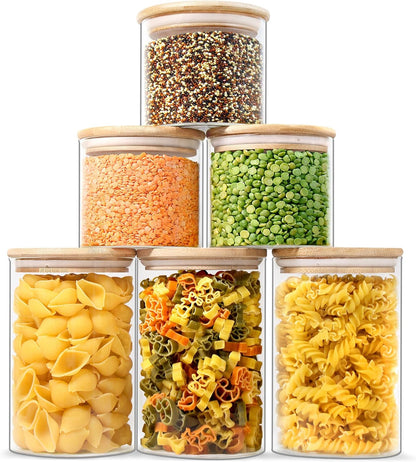 Glass Jars with Airtight Lids with Locking Lids