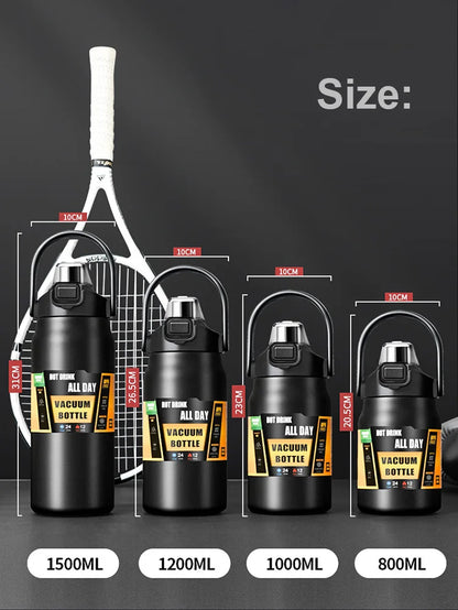 Outdoor Thermos Portable 304 Stainless Steel Thermal Vacuum Flasks Cold and Hot with Straw