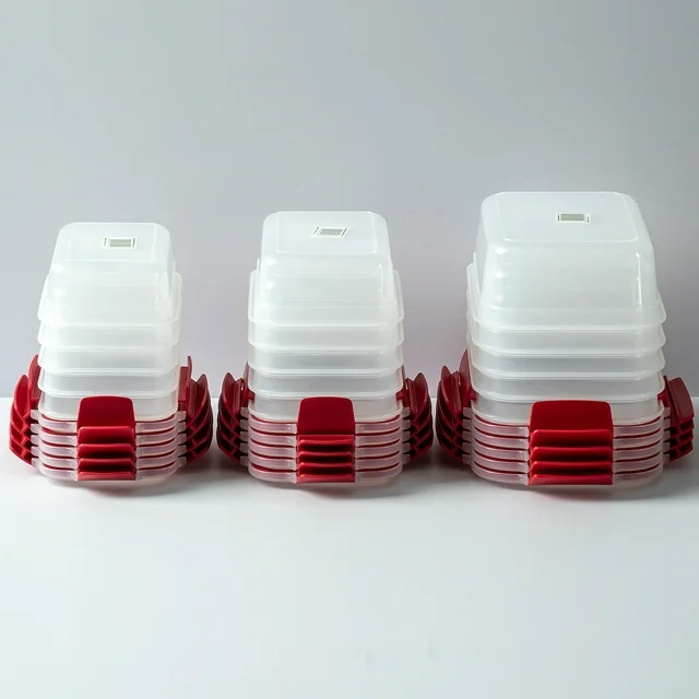 5-Piece Airtight Food Storage Containers with Snap Lids