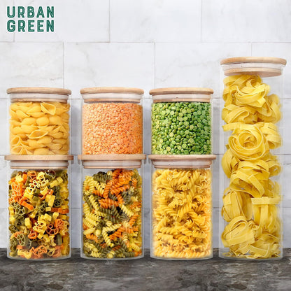 Glass Jars with Airtight Lids with Locking Lids