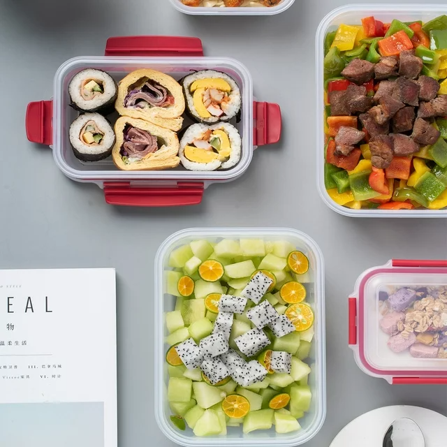 5-Piece Airtight Food Storage Containers with Snap Lids