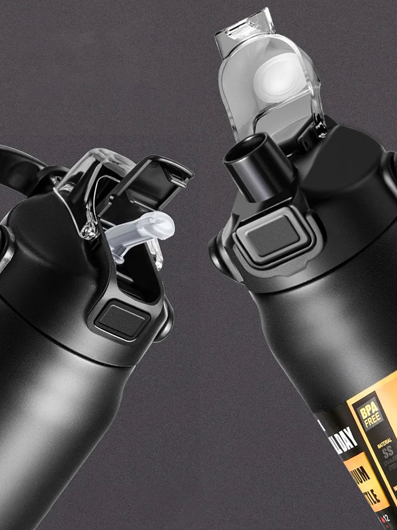Outdoor Thermos Portable 304 Stainless Steel Thermal Vacuum Flasks Cold and Hot with Straw